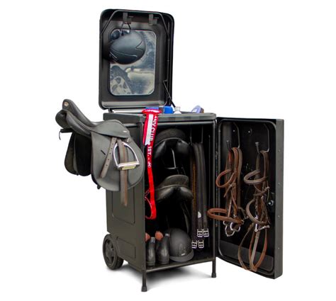 steel tack cabinet|portable tack trunk.